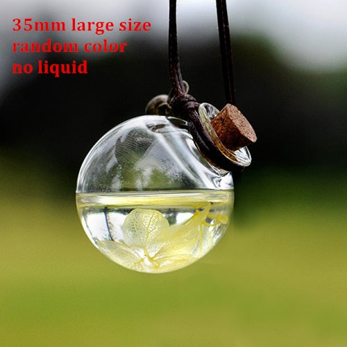 Car Air Freshener Flower Bottle Perfume Pendant