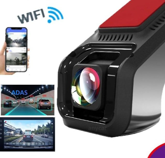 Wireless Full HD Dash Cam with 720 or 1080 Pixel Camera