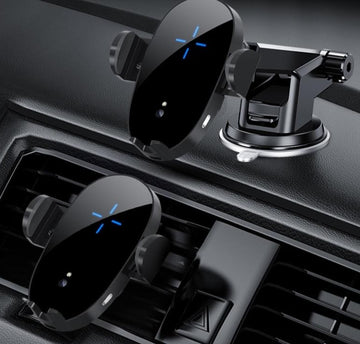 Universal Automatic 15W Wireless Clamping Car Charging Mount For Smart Phones