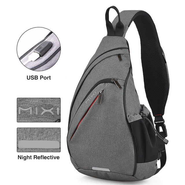 Unisex One Shoulder Crossbody Backpack