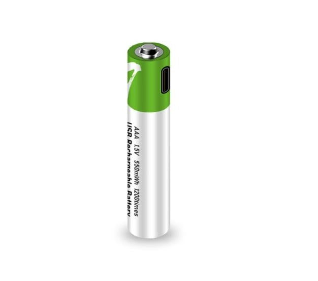 2 PCS 1.5V AAA USB Rechargeable Battery with Cable Charger